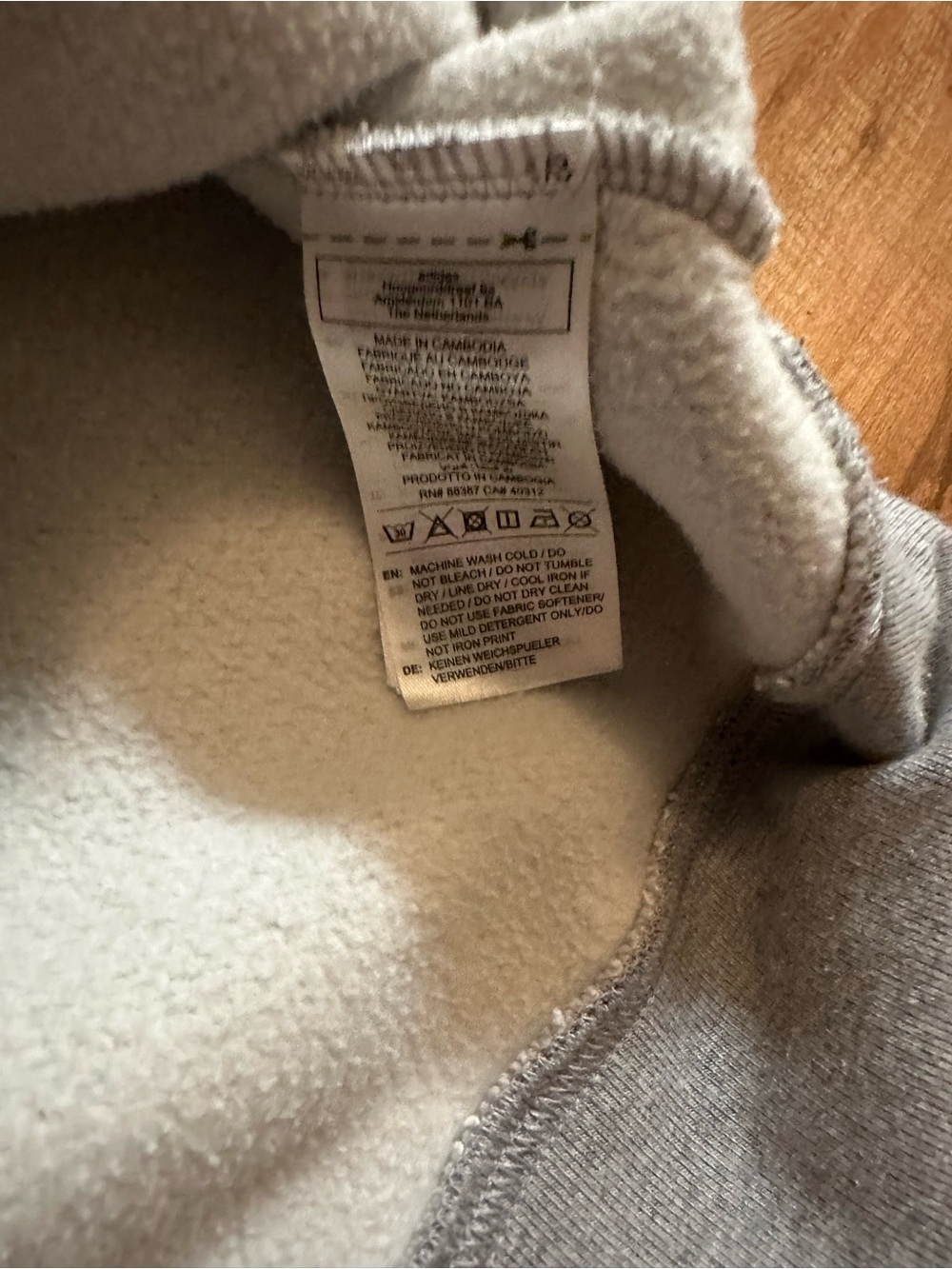 Adidas Originals Grey Hoodie MMXXIV 2024 Size M (IX6770) – Perfect Condition - Picture 5 of 6